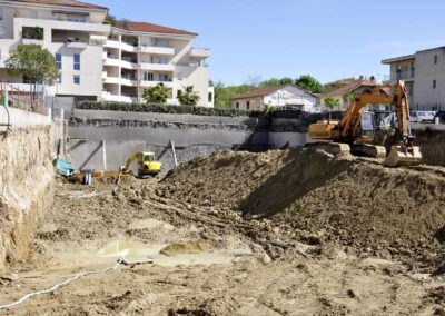 Chantier terrassement à Marzens