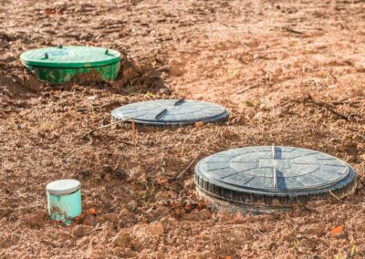 Traitement des eaux usées domestiques dans un jardin à Marzens